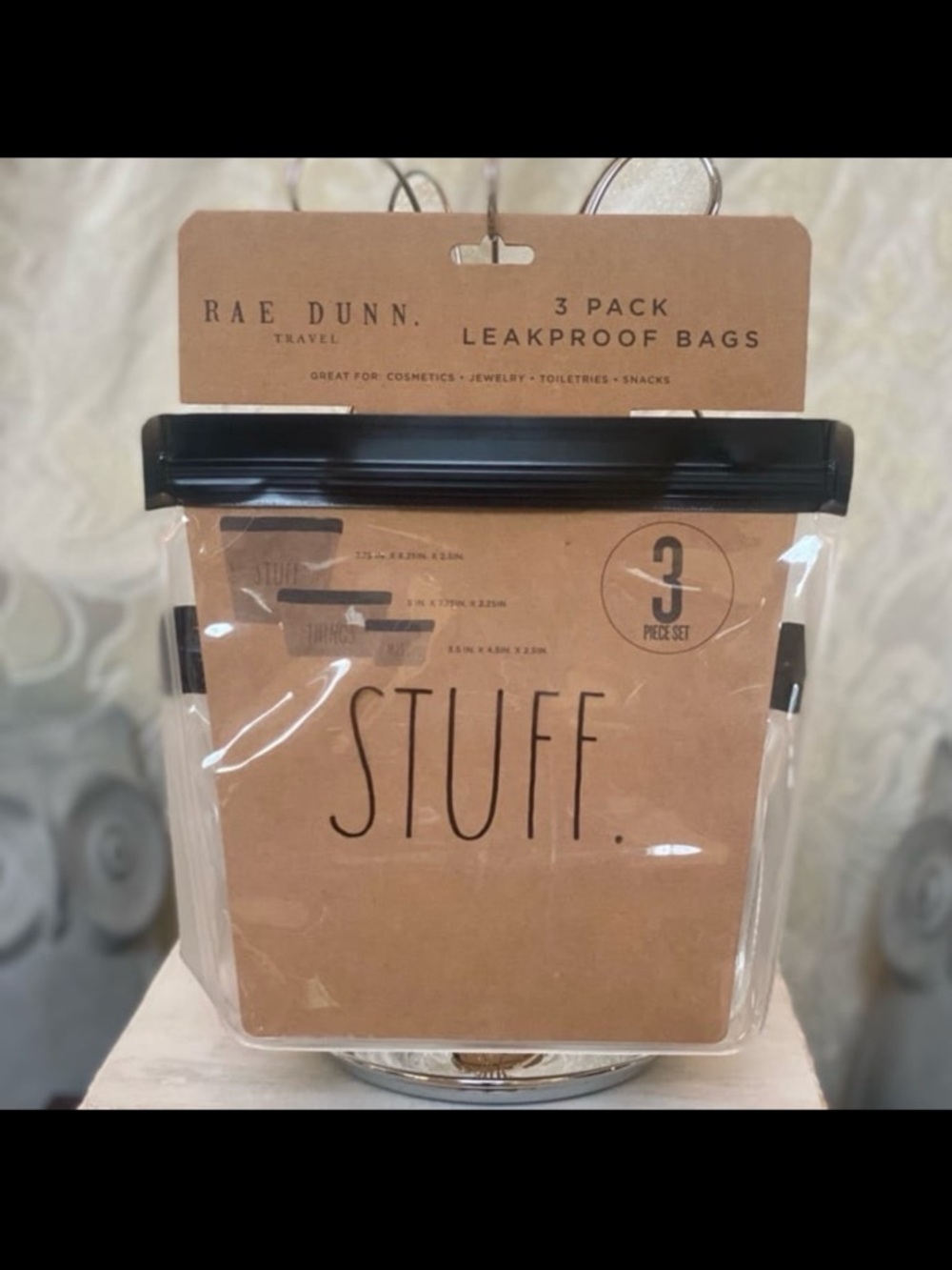 ⚡️Rae Dunn Travel 3 Pack Leakproof Bags